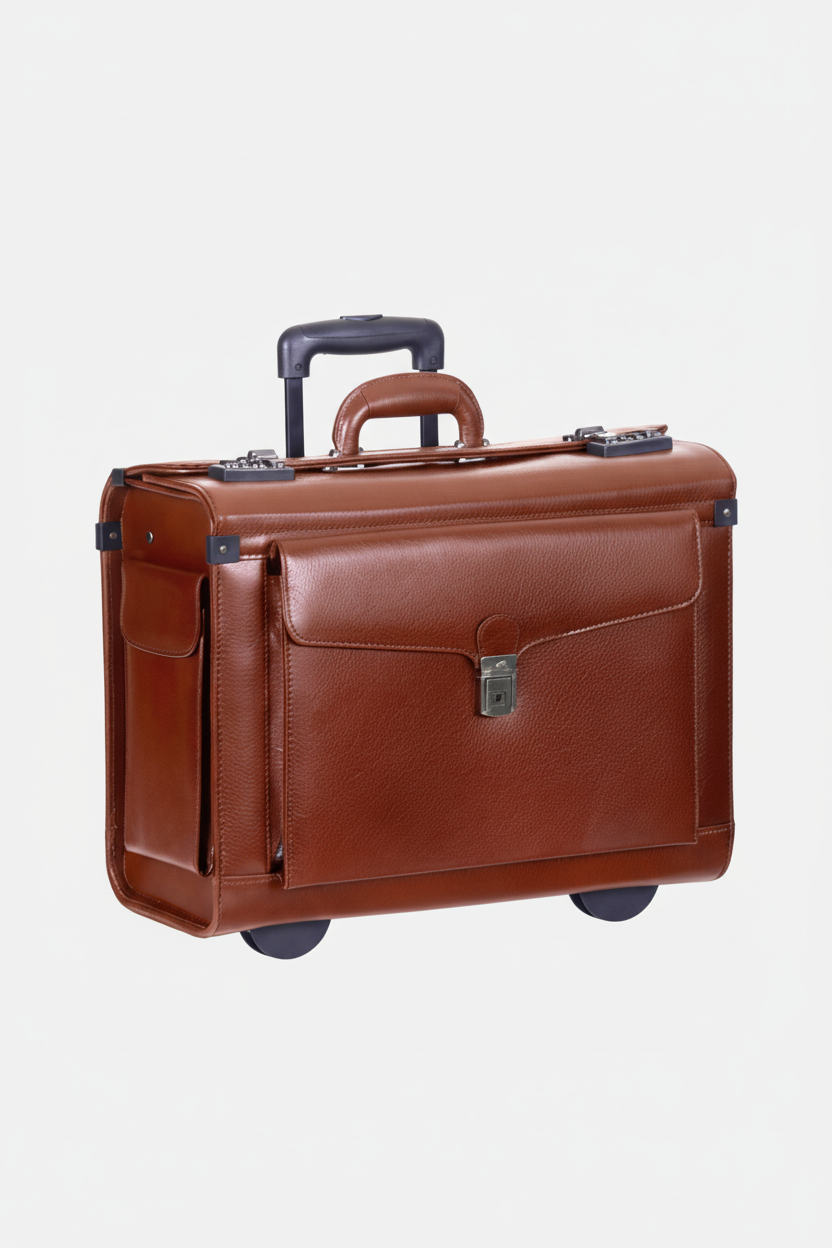 Wheeled Trial Briefcase - #F4F4F4 Background